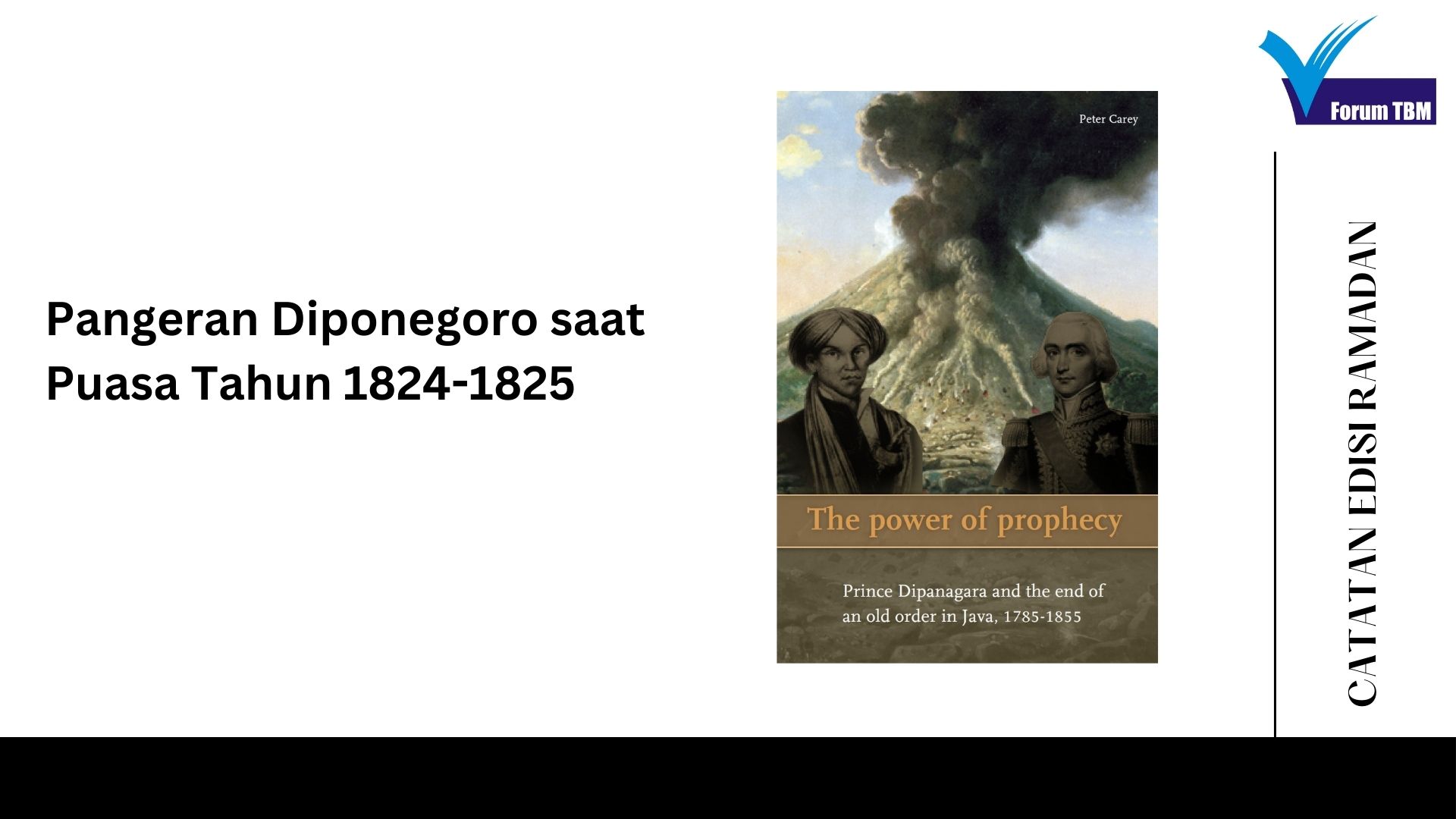 Pangeran Diponegoro saat Puasa Tahun 1824-1825